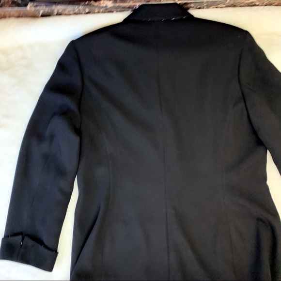ALBERT NIPON EVENING BLACK Blazer Beaded Jacket - Picture 7 of 8